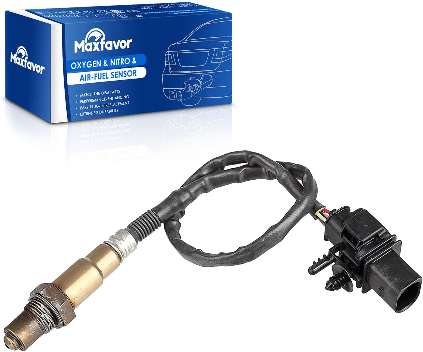 Maxfavor Oxygen Sensor Upstream O2 Sensor Replacement for 2009-2015 Ford F-150 Explorer E-150/E-250 Van Expedition Escape Fusion Mustang Taurus Lincoln MKS MKT Navigator 234-5113 02 Sensor