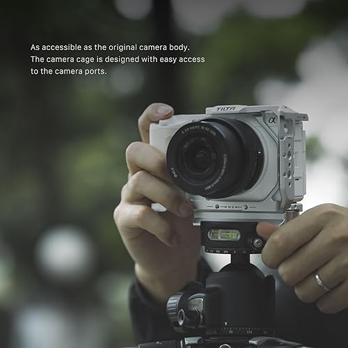 Miniatura 8 de Tilta Jaula para cámara compatible con Sony ZV-E1  Zapata fría, riel OTAN, M3 y roscas de 14"-20  Incluye mango superior OTAN, varilla, placa base