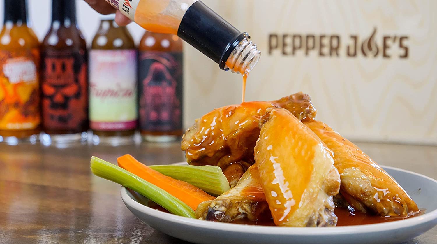 Pepper Joe’s Garlic Habanero Hot Sauce – Gourmet Roasted Garlic Hot Sauce with Red Habanero Peppers – Mild Heat with Maximum Flavor – 5 Ounces (2 Pack)