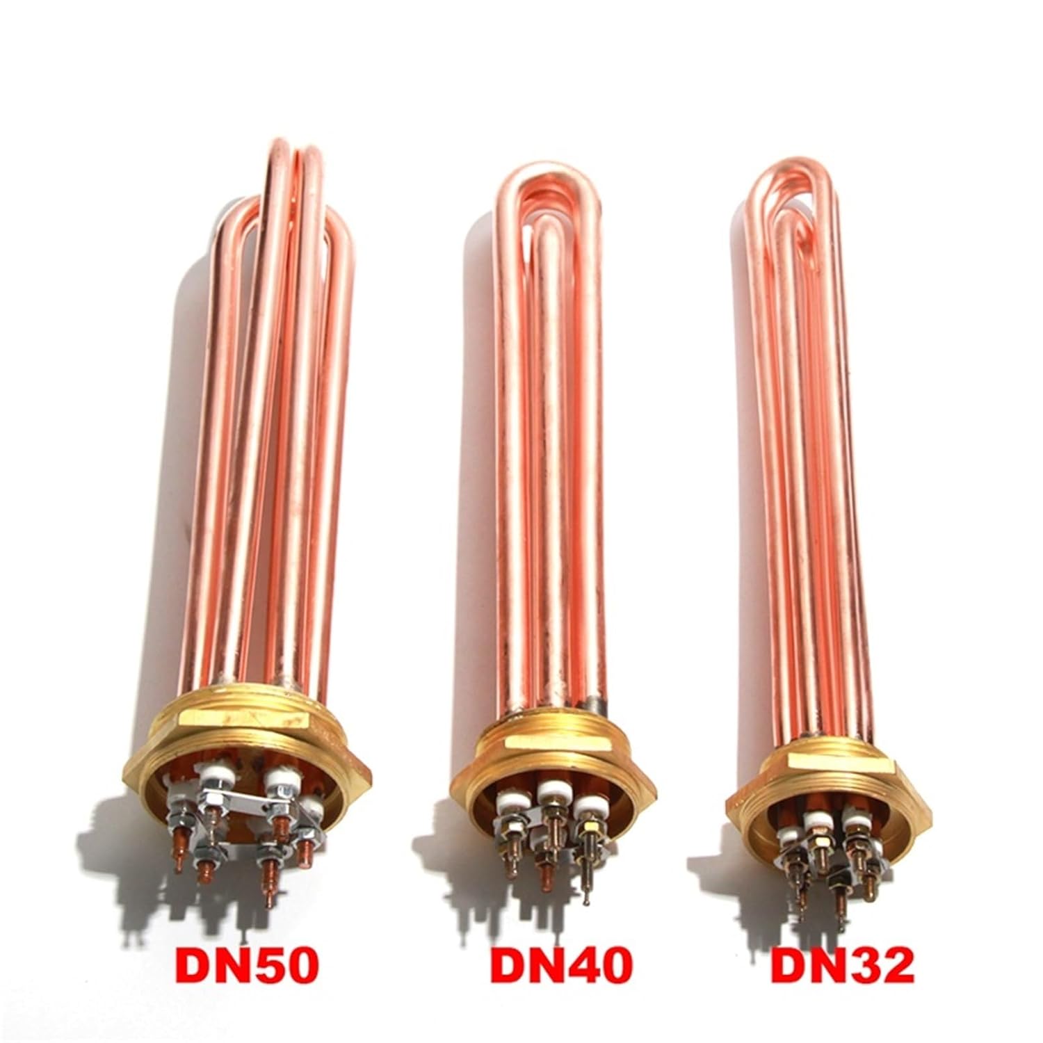 110V 220V 380V Copper Electric Water Boiler Pipe 3KW 6KW 9KW 12KW Solar Immersion Heat Resistance Element for Bathroom