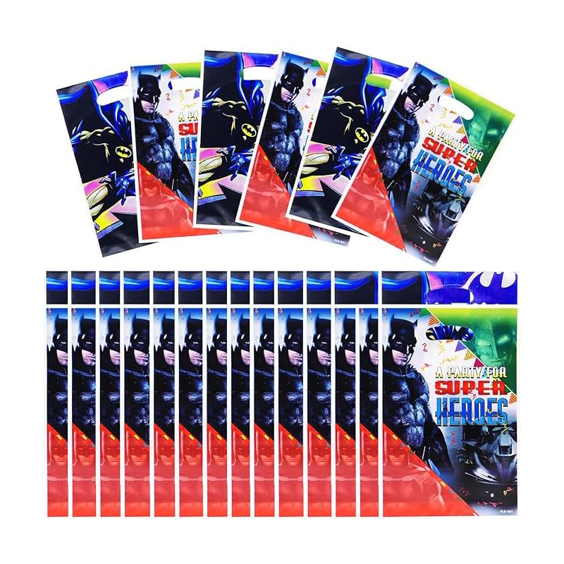Abhinandan Decors Goodie bags,Party Favor Bags,Kids Birthday Party Return Gift Bags Cookie Bags Chocolate Pouches Pack of 10 (Batman Multicolor) (B0CTTD2SZ7) Amazon Price History, Amazon Price Tracker