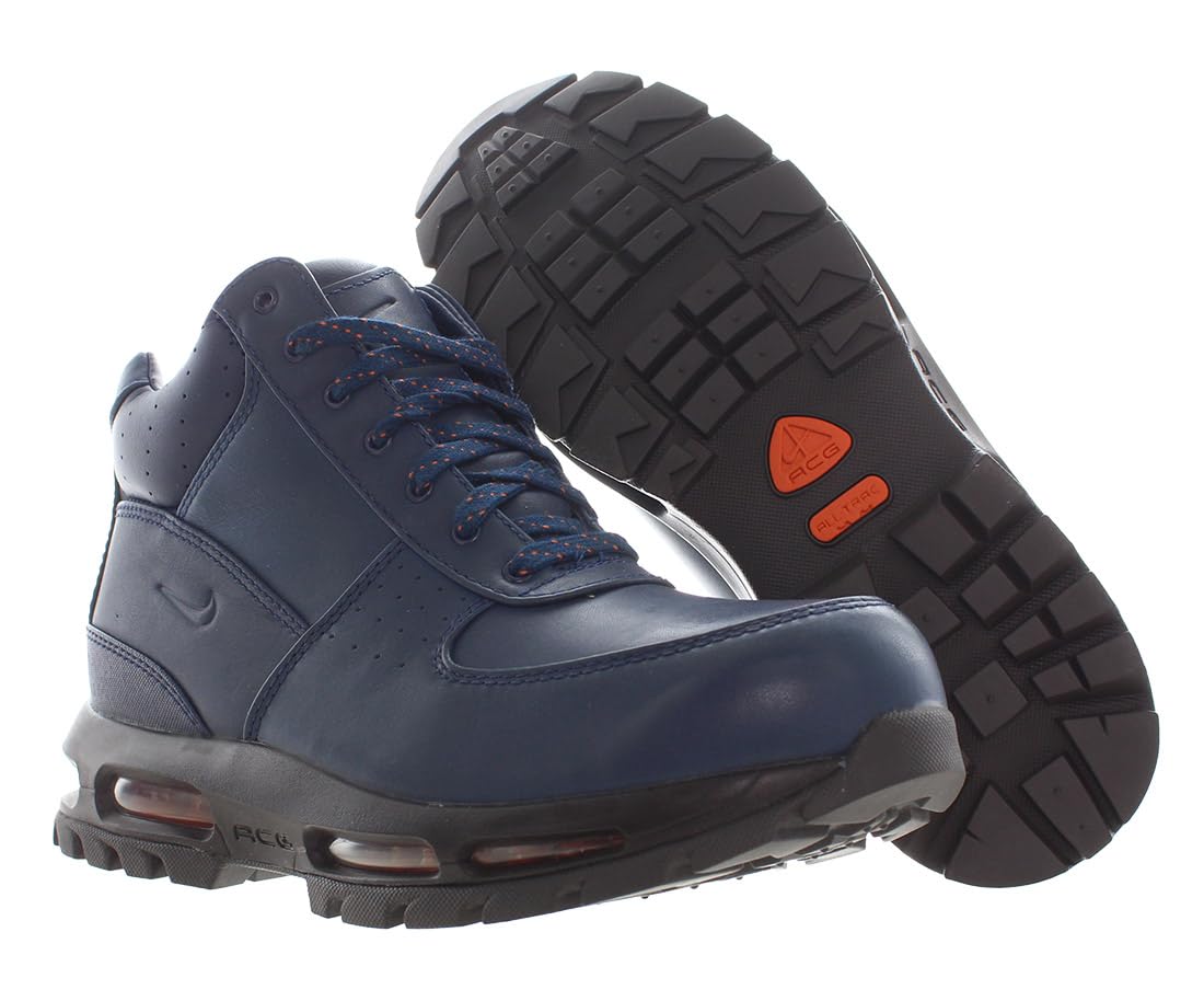Nike Men's Air Max Goadome Boot, Team Navy/Campfire Orange, 8