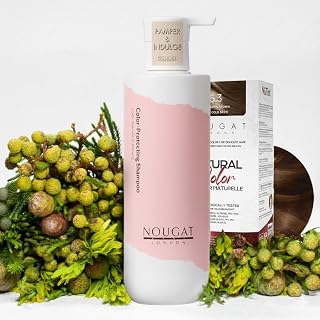 NOUGAT Cold Brew Brown Hair Dye & Color-Protecting Shampoo Set | Rich Color, Lasting Radiance