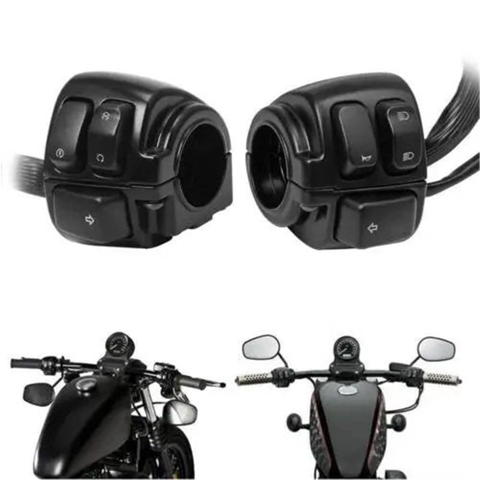 Cavi acceleratore per moto Kit cablaggio interruttori di controllo manubrio moto Harley adatto