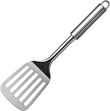 Stainless Steel Spatula Slotted Turner, Strong and Durable Spatula Cooking Turner, Slotted Turner, Multiuse Kitchen Tool, Cooking Spoon (Stainless Steel)