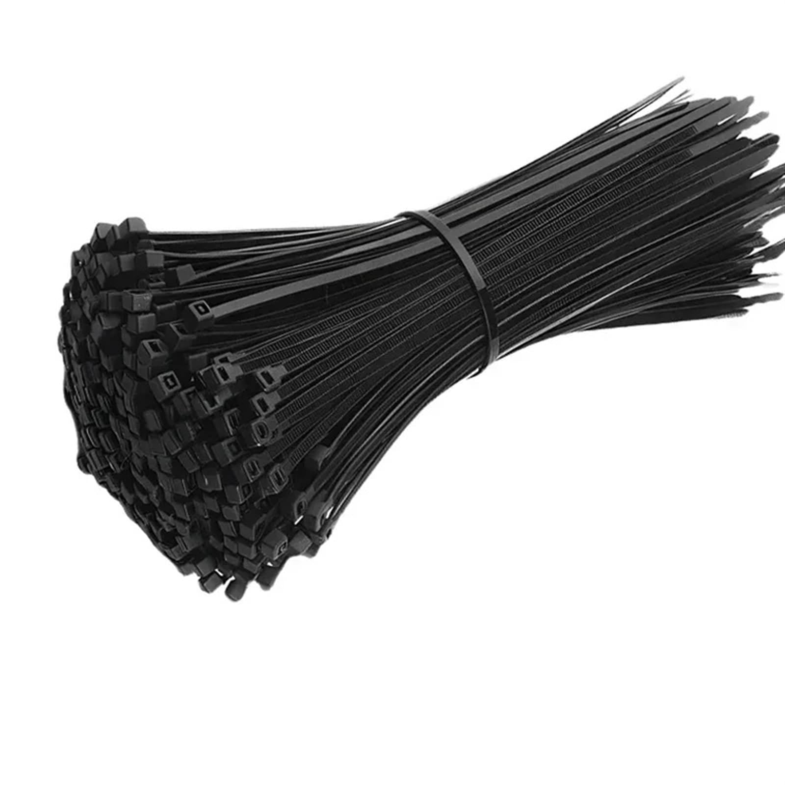 L6nqiag Black-(2.5X200mm) Nylon Cable Ties Plastic Nylon Cable Tie Self-Locking Cord Ties Straps Fastening Loop Adjustable Wire Home Hardware Organizer(,500Pcs)