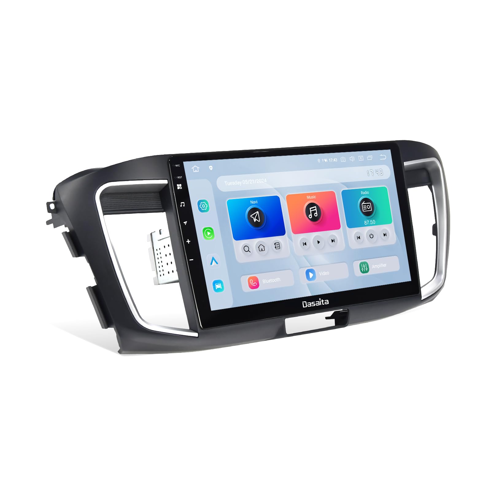 Dasaita Android 13 Car Stereo for Honda Accord 2013-2017 with Wireless Carplay & Android Auto, 10.2'' Touch Screen Head Unit, GPS Radio, Bluetooth 5.0, 5G WiFi, 4G LTE, 8G RAM 256G ROM, 1280 * 720P