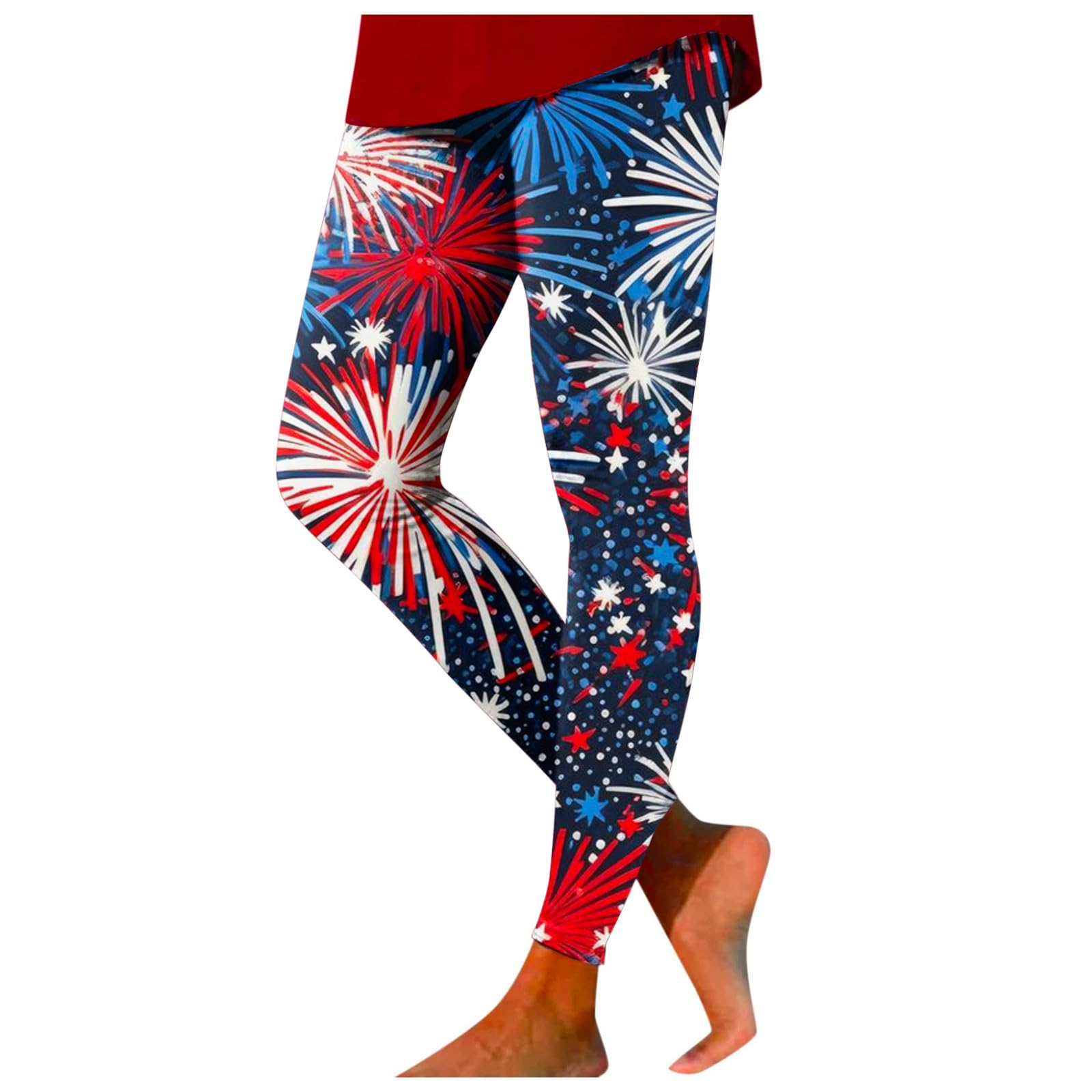 Women's Independence Day Print Leggings Butt Lifting Sports Leggings Yoga Pants Constantly Varied Gear Pants