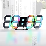 KOSUMOSU LED Digital Clock Neon Clock 9.7