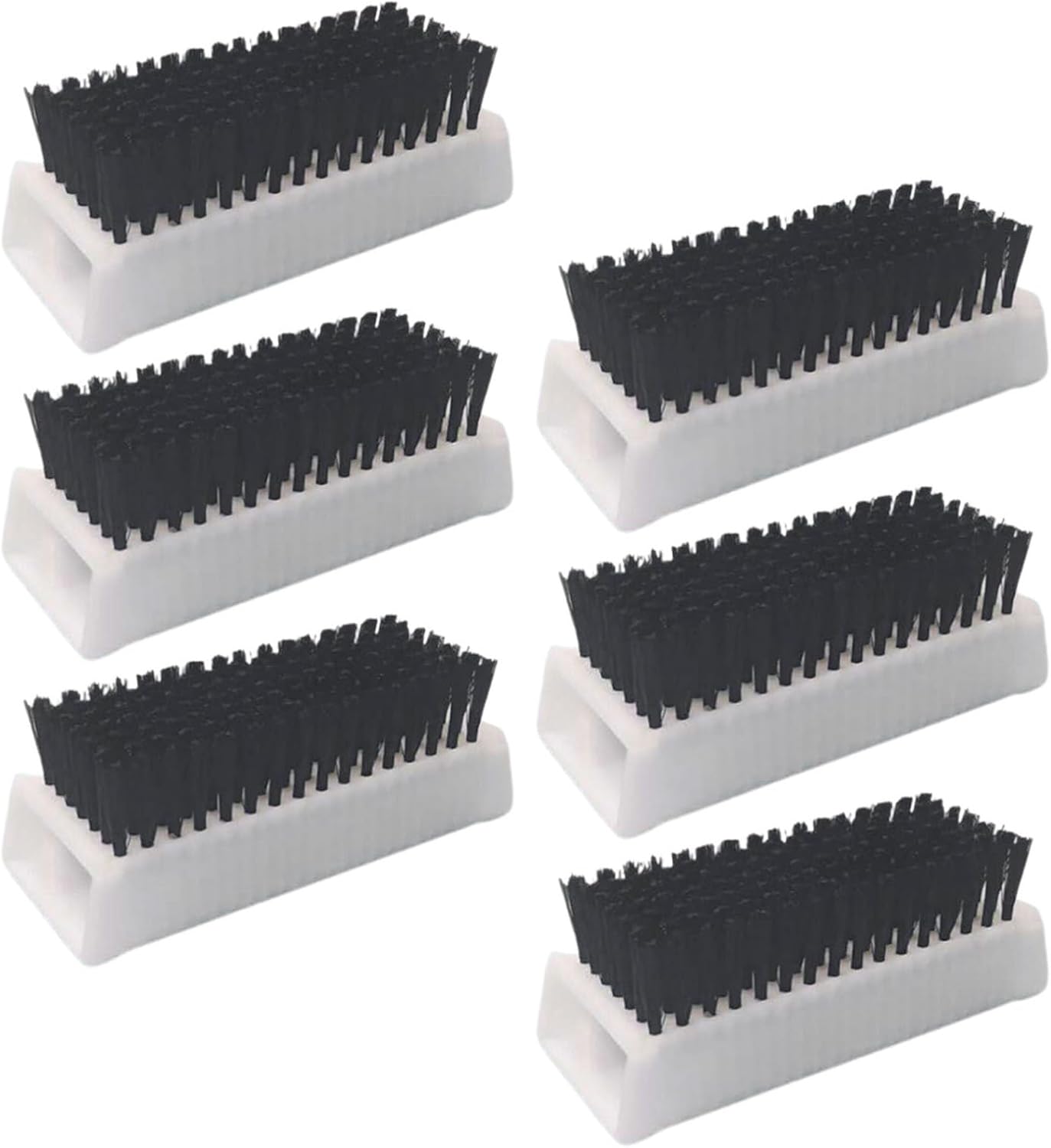 6pcs Nail Cleaning Brush Set, Plastic Hand and Fingernail Scrubbing Brushes for Surgical, Laboratory, and Personal Hygiene Use