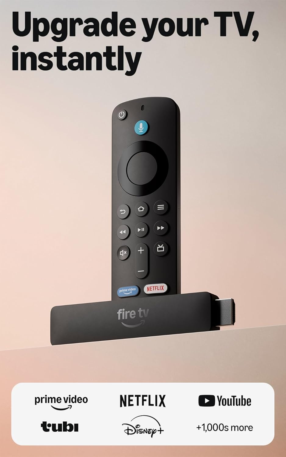 Amazon Fire TV Stick HD (newest model), free &amp; live TV, Alexa Voice Remote, powered by the TV, effortless setup - $34.99