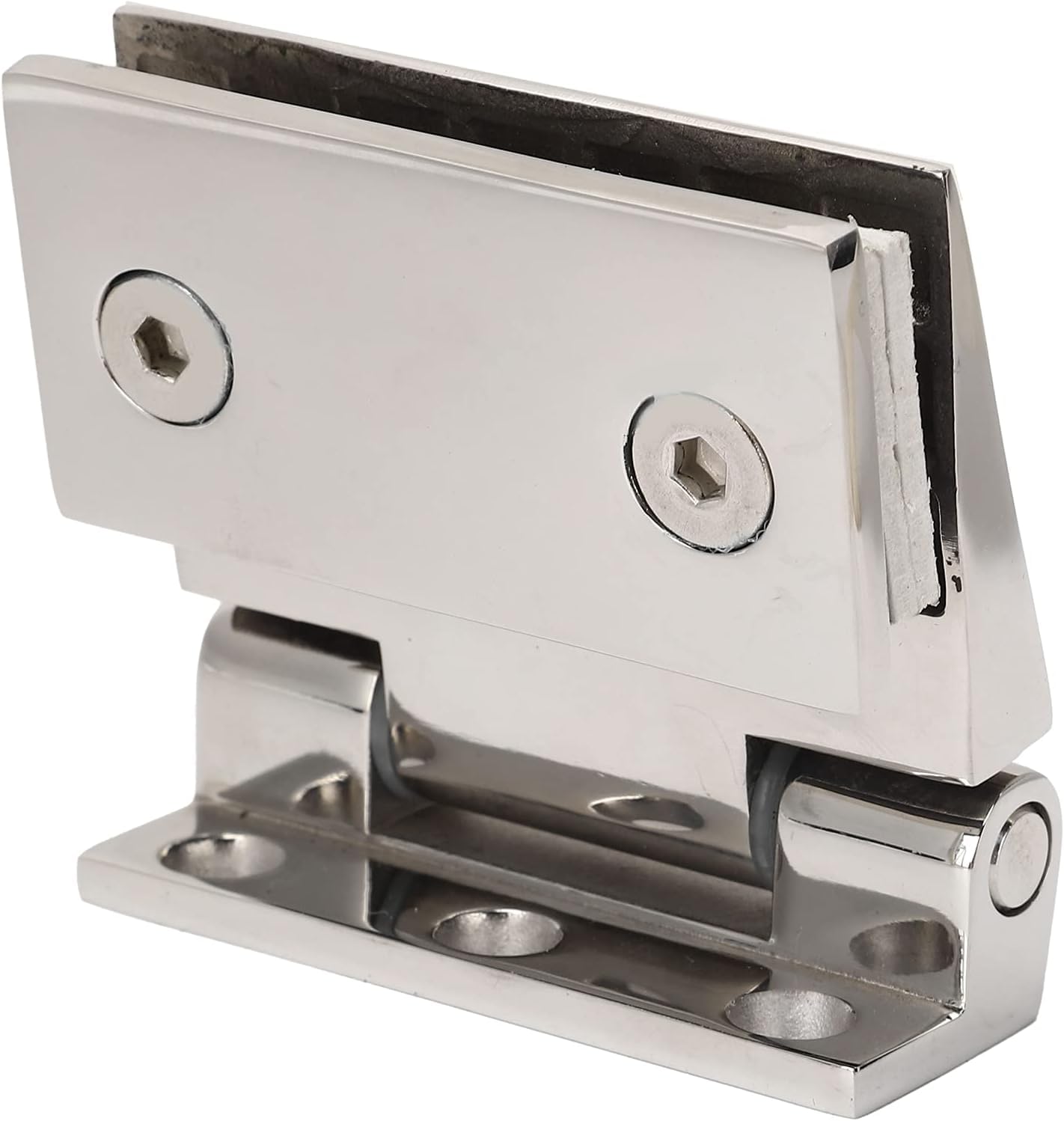 Glass Door Hinges, 8-12mm Available Glass Size Frameless 304 Stainless Steel for Door