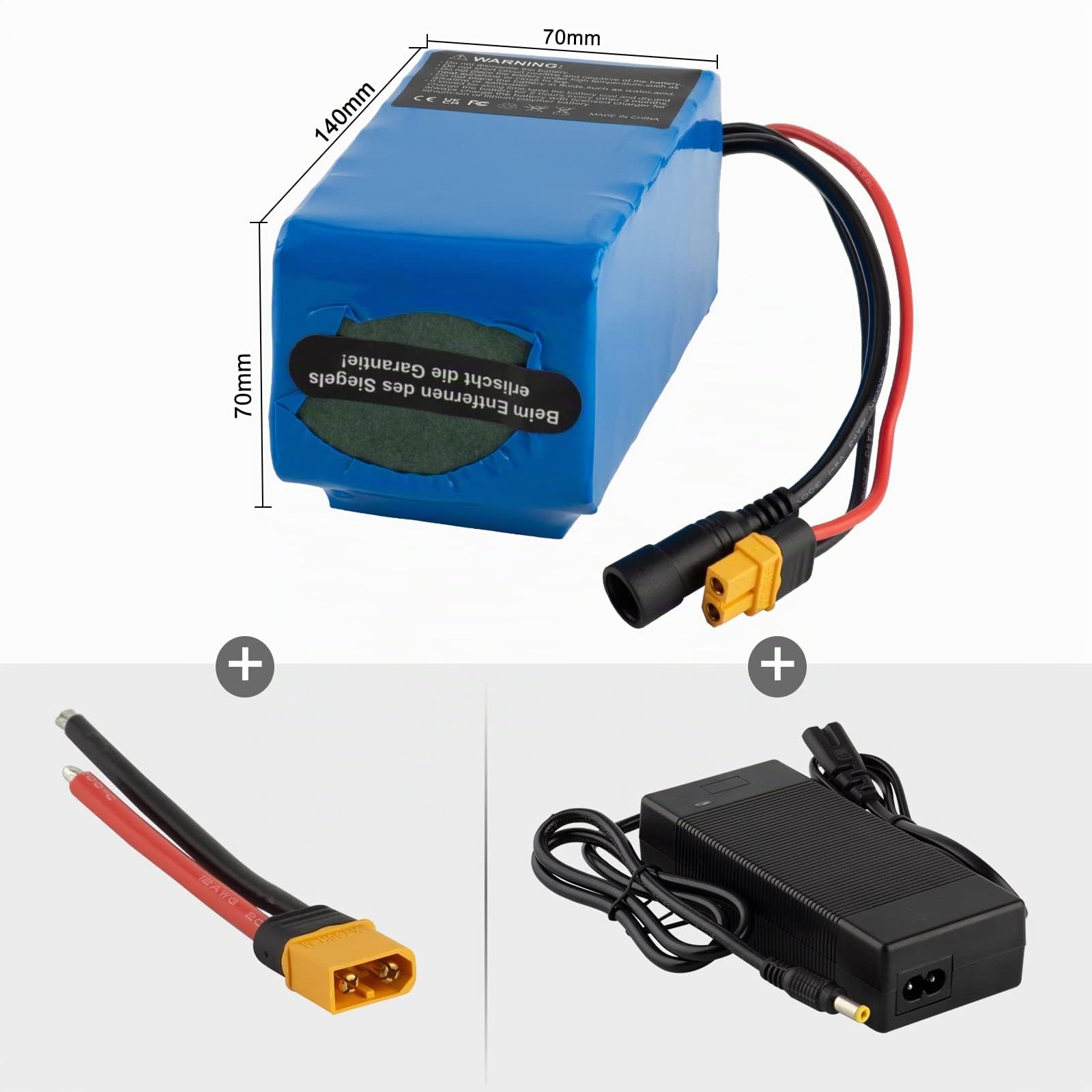 Batteria agli ioni di litio 24V 9Ah con caricatore da 29.4V 200W-700W 250W 300W 350W 400W 500W Può essere utilizzato per scooter auto giocattolo ecc