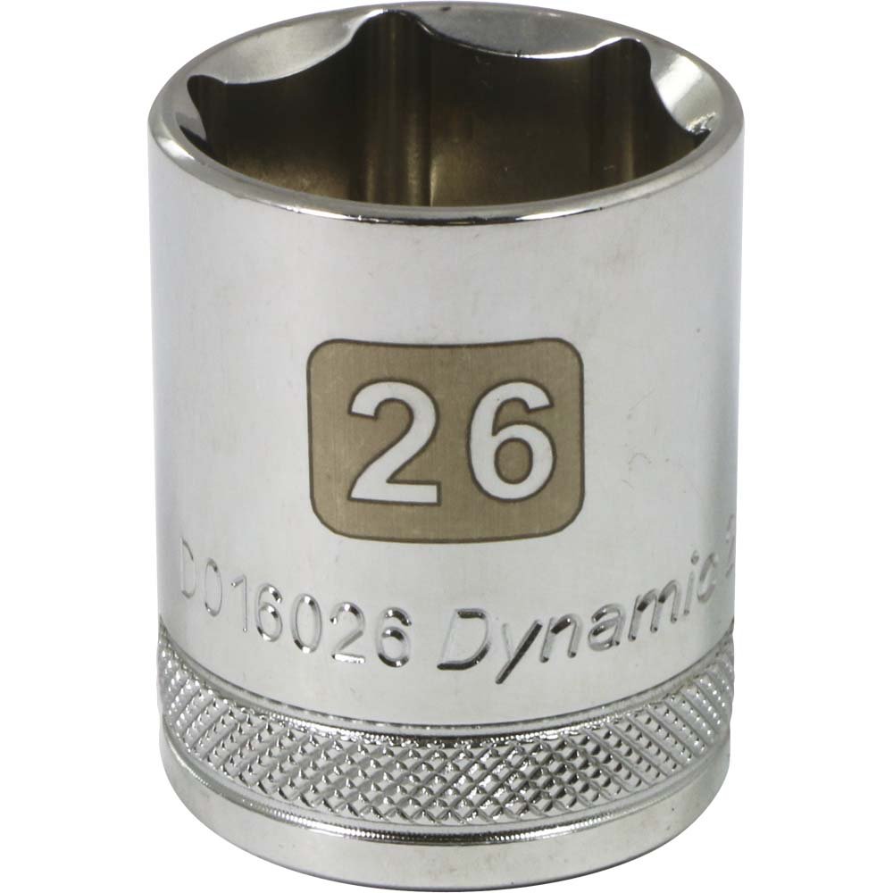 Dynamic Tools 1/2-Inch Drive 6 Point Metric, 26-Millimeter
