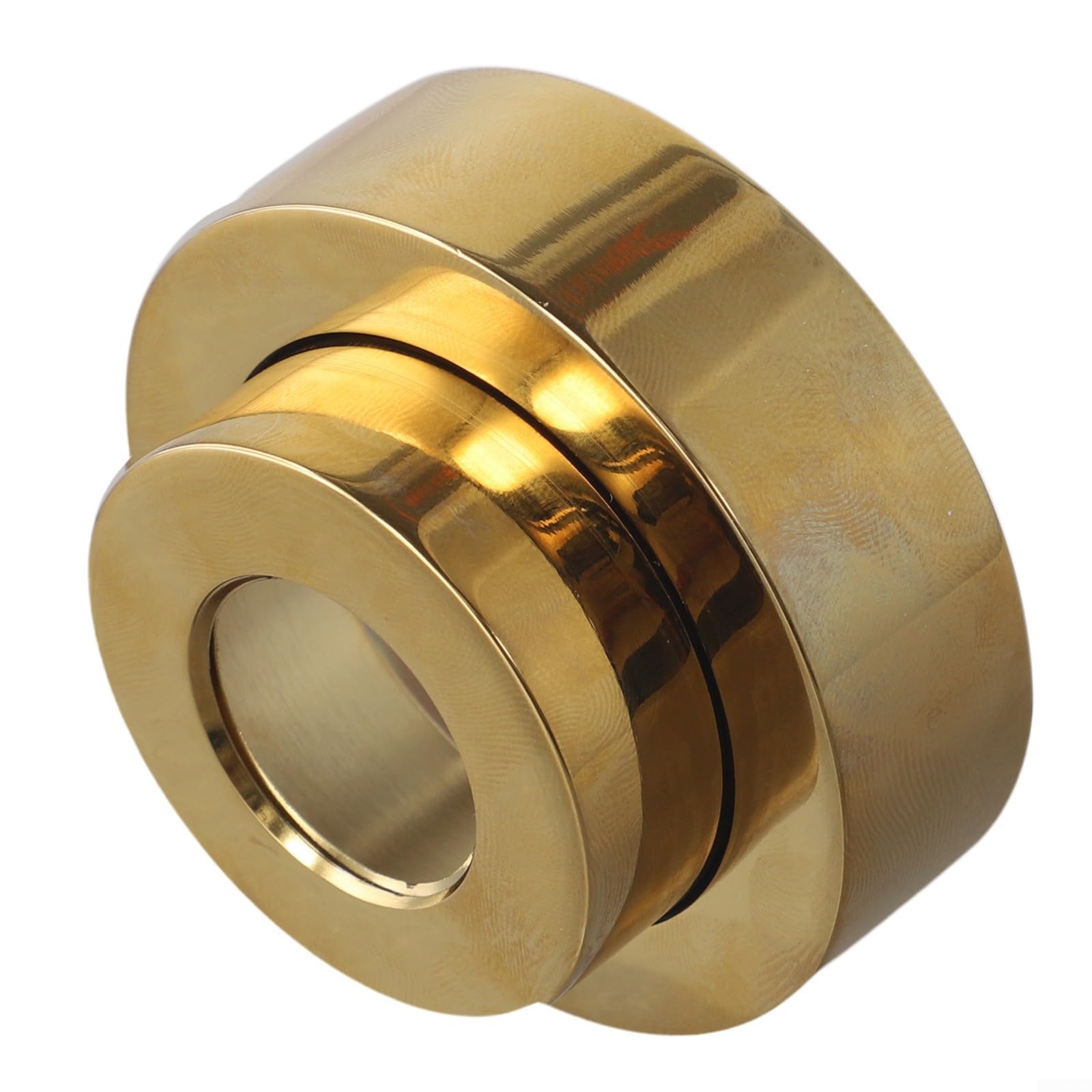 BildeeMait Adjustable Shower Head Decorative Cover, Retractable Copper Pipe Flange Bathroom, Height 0 23mm, Rust Resistant Escutcheon for Ring, White(gold)