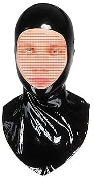コスプレ　ラバーフルフェイスマスク　ラテックスブラック２XL Amazon.co.jp: Rubber Bunny RB16メッシュ付きラバー全頭マスク