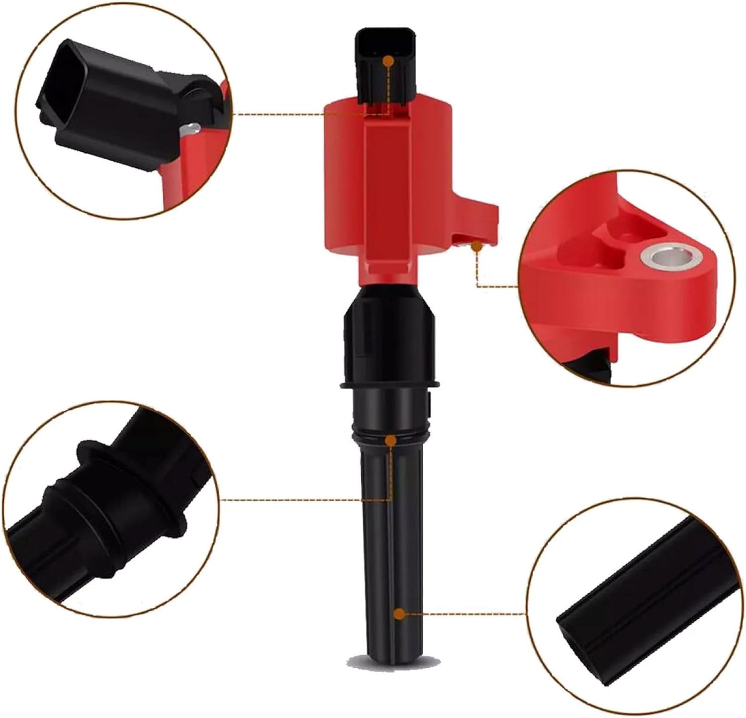DG508 8PCS Ignition Coil&Iridium Spark Plug Kit For Ford F-150 E-150 E-250 F-250