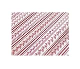 Meterware, ab 0,5 m: Baumwollsatin, Dirndlstoff, Trachtenstoff, weiß-rot, 150 cm breit (€ 12,00/qm)