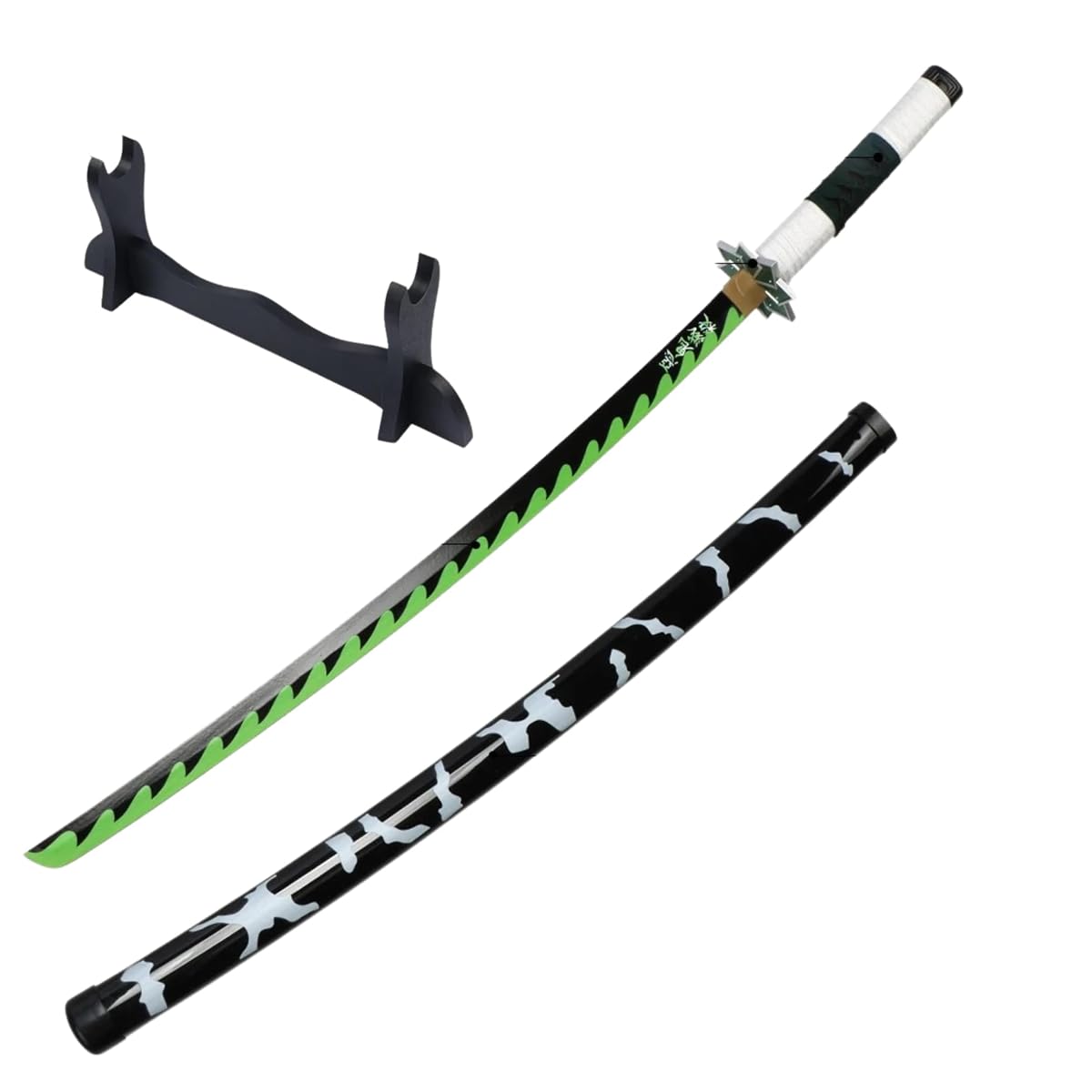 EXCELCHOICE Demon Slayer Shinazugawa Sanemi Katana Wooden Sword/Katana Toy Life