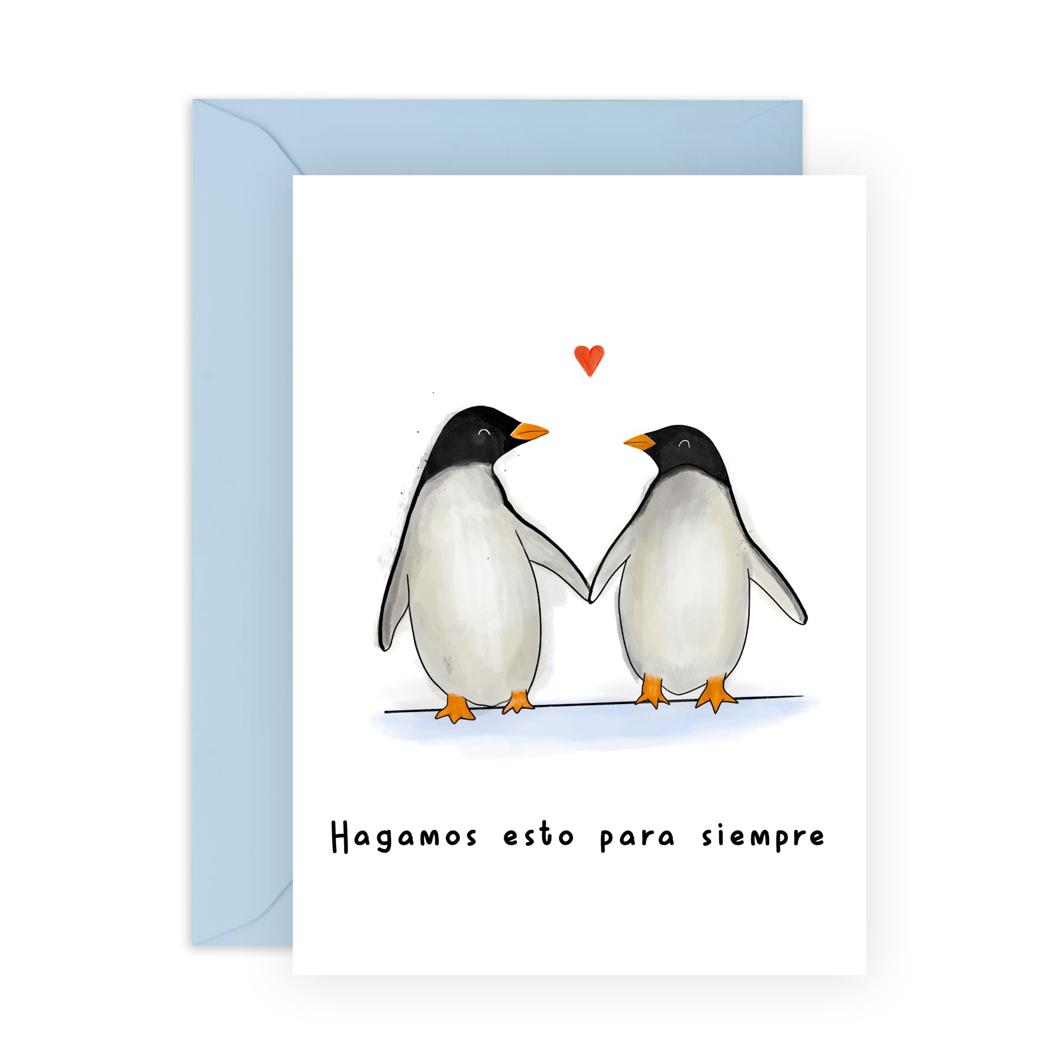 Central 23 Tarjeta de aniversario para hombre mujer - 'HAGAMOS ESTO PARA SIEMPRE' - Tarjeta de aniversario de boda para esposo esposa pareja - San Valentín - para novio, novia - Tarjeta de amor