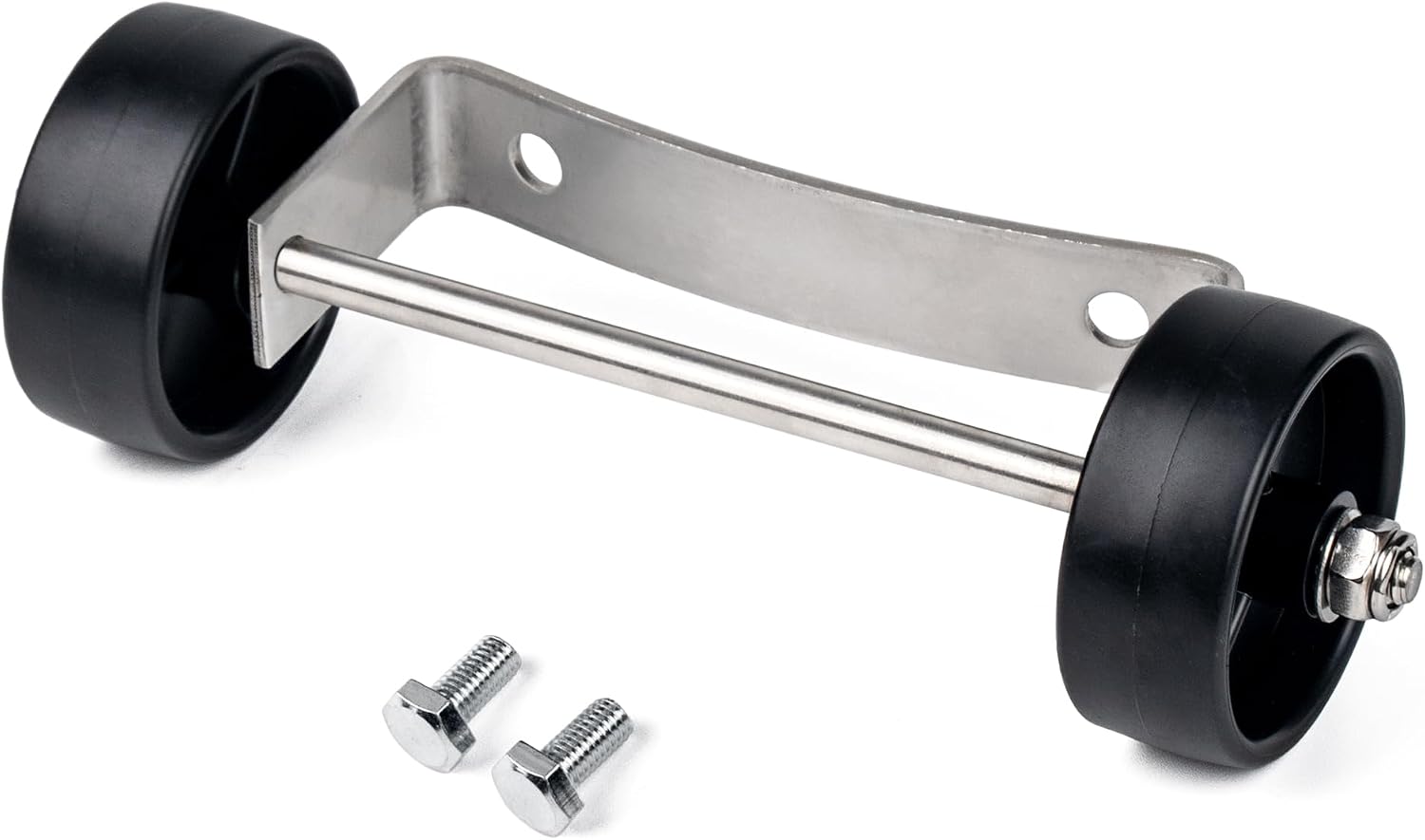 Universal Patio Heater Accessory Wheel Kit – Stainless Steel Bracket with 2 Wheels, Easy Replacement & Mobility Upgrade for Outdoor Gas Heaters with Round Base