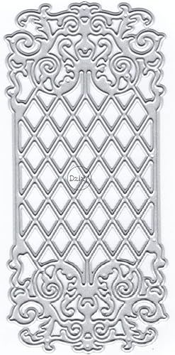 DzIxY Troqueles de corte de metal con borde de encaje antiguo para kit de fabricación de tarjetas, troqueles de papel de relieve, plantillas de