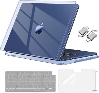MOSISO Compatible with MacBook Air 13 inch Case M5 M4 M3 M2, Midnight