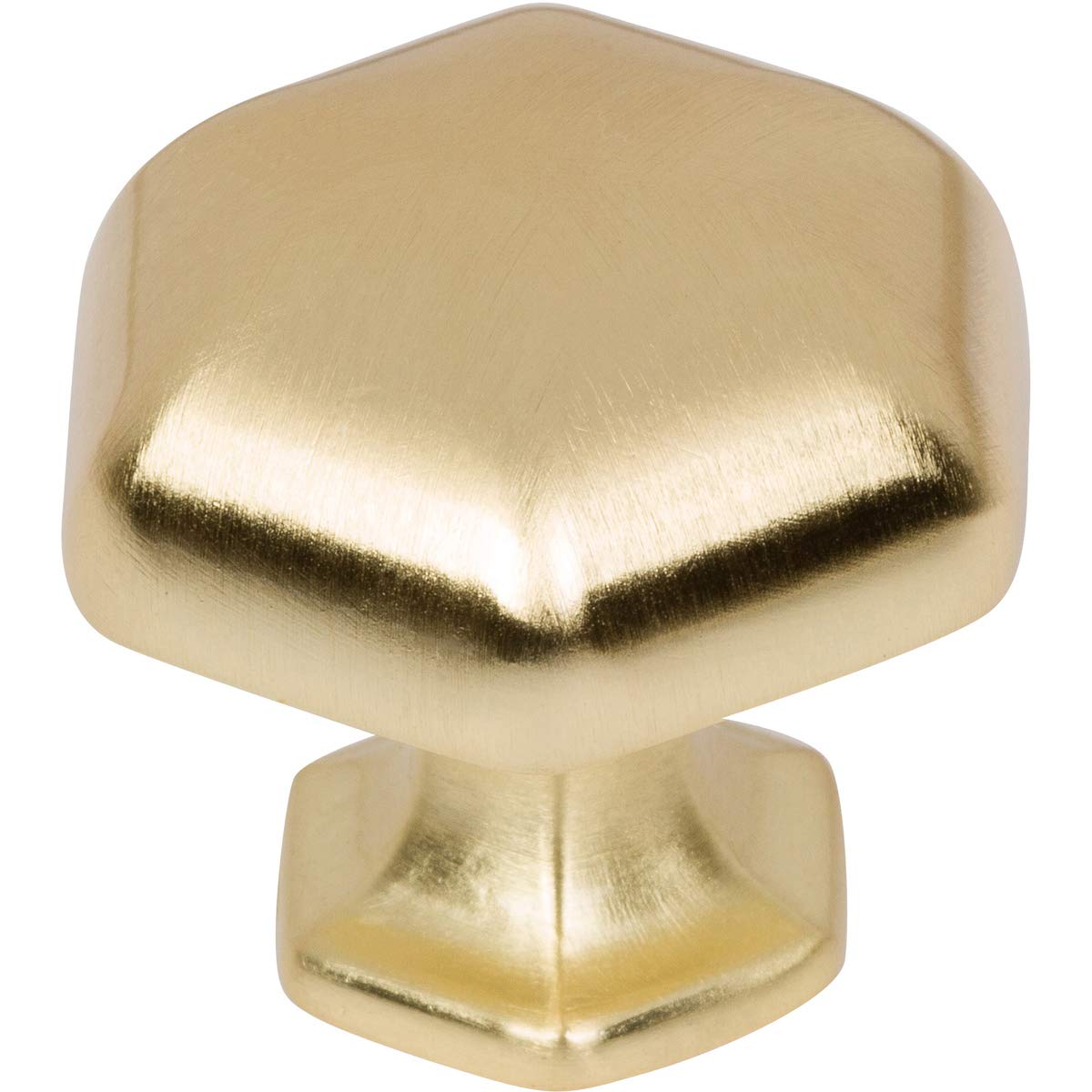 Southern Hills Brushed Gold Cabinet Knobs | Pack of 5 | Brass Dresser Knobs | Satin Gold Kitchen Cabinet Door Knobs and Pulls | SHKM023-BRS-5