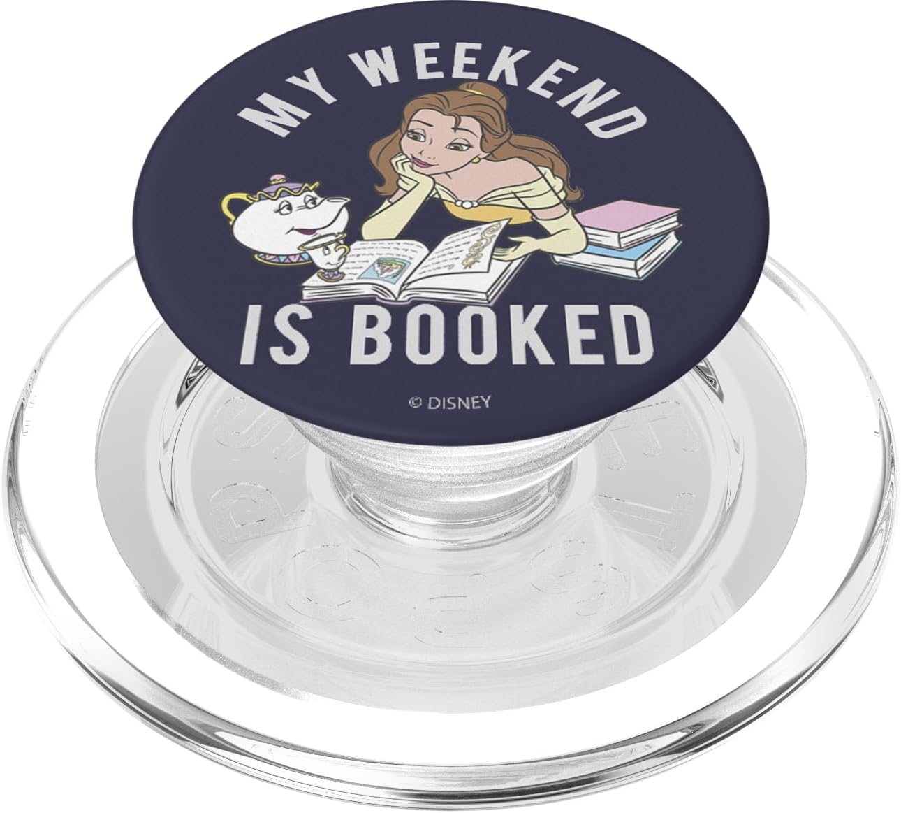 Disney Beauty And The Beast Belle My Weekend Is Booked PopSockets MagSafe PopGrip for iPhone