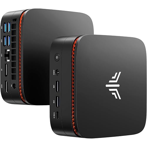 KAMRUI Pinova P1 Business Mini PC, AMD Ryzen R2544 (up to 3.7GHz), 16GB DDR4 RAM 256GB M.2 SSD, Mini Desktop Computer Support Dual 4K, WiFi, Ethernet for Business, Office, Home