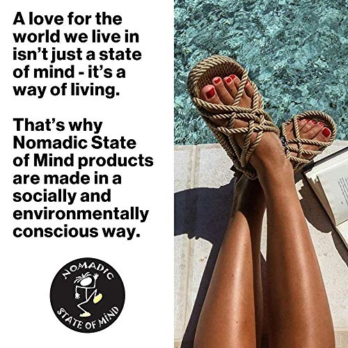 Nomadic State Of Mind - Jc Sandal | Handmade | Woven | Adjustable | Men And Women’s Sizes | Vegan | Socially Responsible | Machine Washable (Camel, Numeric_9) #TOP3