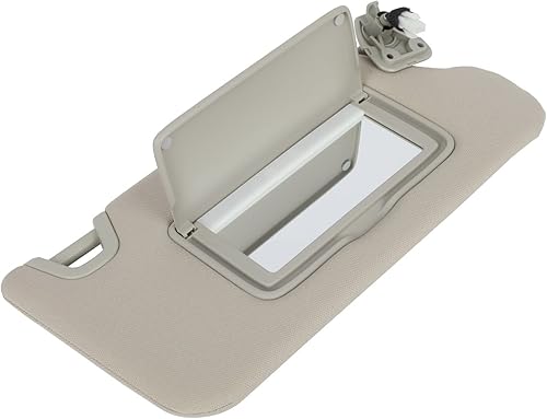 Miniatura 8 de SCITOO Conjunto de visera solar beige del lado del pasajero derecho 74320-42501-A1 con luz blanca para placa de matrícula para Toyota RAV4 2006 2007