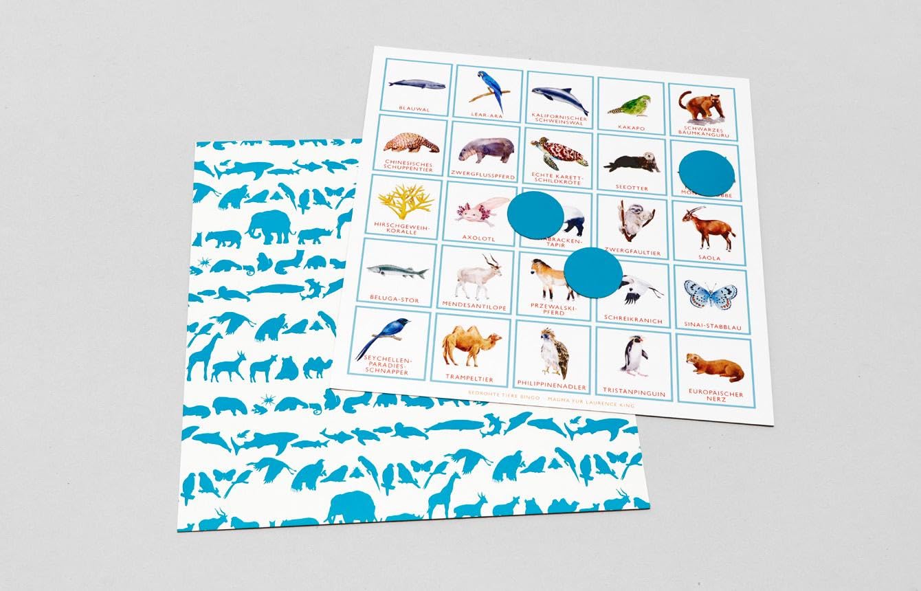 Bedrohte Tiere Bingo