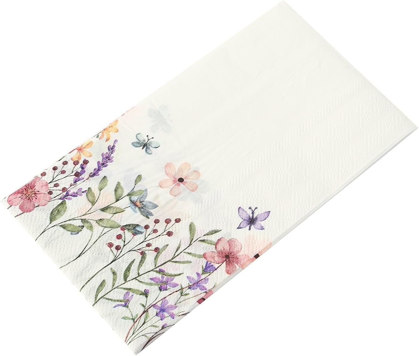 Efavormart 50-Pack of Wildflower and Butterfly Paper Dinner Napkins featuring a Soft 2-Ply Absorbent Fiber for Spring Parties and Garden Luncheons