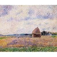 Amazon.co.jp: 18 の有名な絵画 - 森の郊外にあるルーブシエンヌへの道