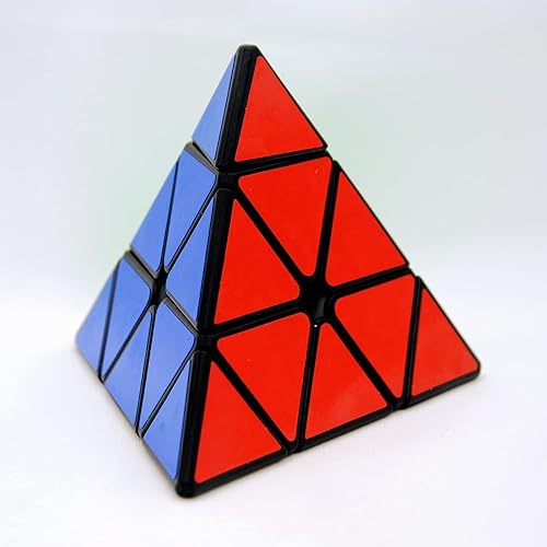 Miniatura 8 de Bukefuno QY Toys MS Series - Cubo magnético de velocidad pirámide de 3 x 3 pulgadas, QY MS M Pyraminx Mofangge Speed Cube (versión negra)