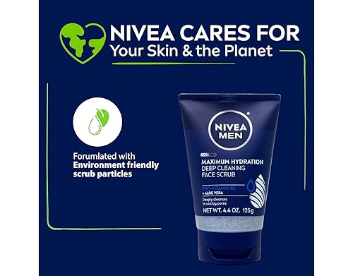 Miniatura 5 de Lavado facial con exfoliante Nivea for Men, tubo de 4.4 onzas, paquete de de 12