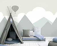 Vista 89 de Papel tapiz de pared para guardería infantil de bosques de acuarela coloridos, 137 x 100 pulgadas