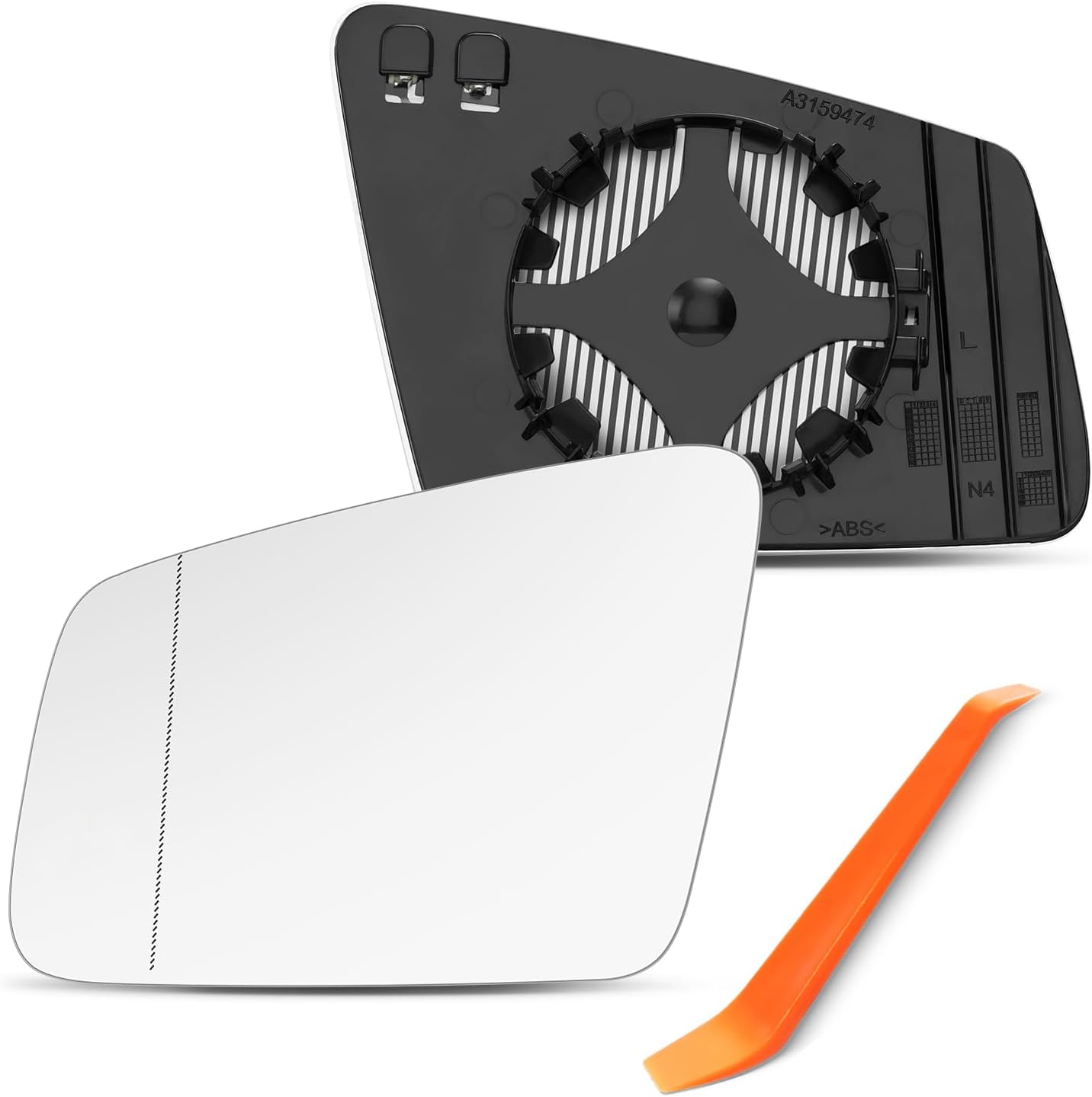 Passenger Side Mirror Compatible with Mercedes Benz A220 W176, B250 W264, C300 W204, E350 W212, S550 W221, GLA250 X156, GLK350 X204, Mercedes Benz A B C E S Class GLA GLK, Right Side, Heated