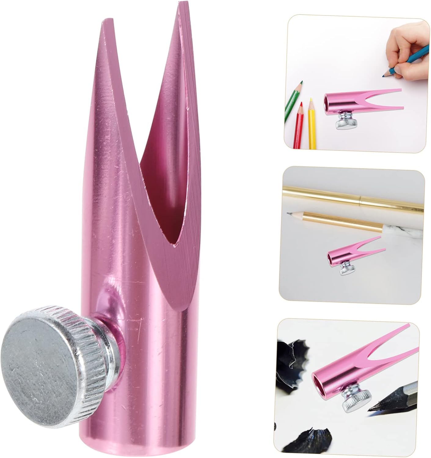 Portable Manual Makeup Pencil Sharpener Lightweight Handheld for Eyebrow and Lip Liner Pencils Compact Sharpener for Students Artists