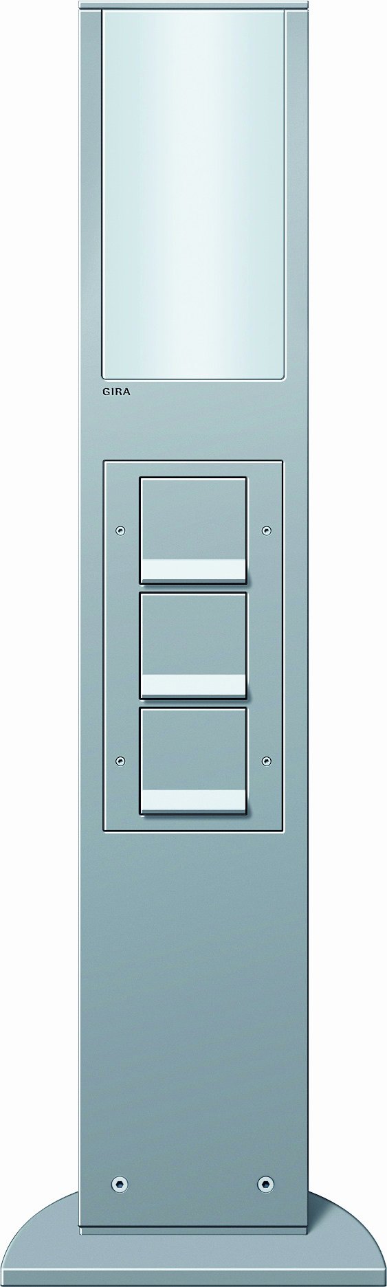 Gira134226 769 mm light elem. 3x SCHUKO CP Energy prof. colour aluminium