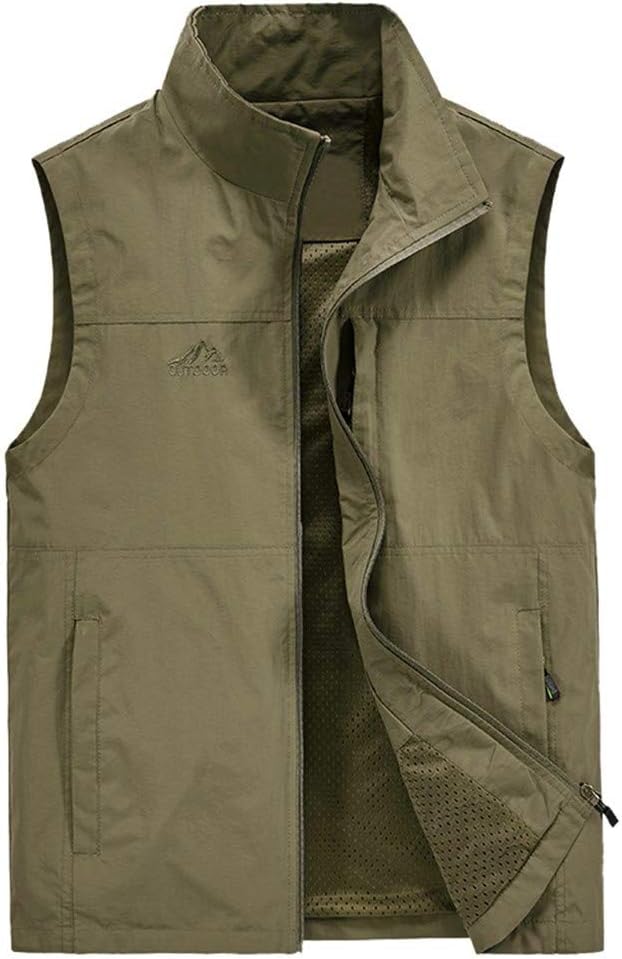 HJINGSUN Mens Vests Outerwear Work Fishing Photo Vest