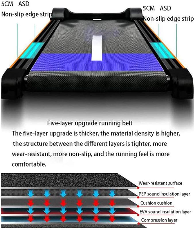 Caminadora Mecánica Plegable Compacta para el Hogar con Absorción de Impacto miniatura 6