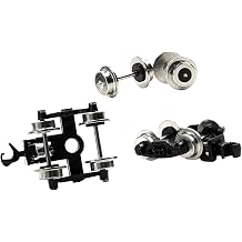 DYNWAVE N Scale Train Coupler, Universal Model Railway Accessories, Style A | DIY Modified for 1/160 Scale; For Electric Trains; Wheel Coupler Set; Collection Display; Fits Screw Holes