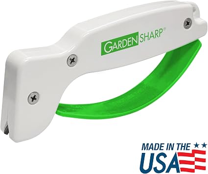 AccuSharp Garden Tool Sharpener, Diamond-Honed Tungsten Carbide Blades, Restores, Repairs, Sharpens & Hones Lawnmower Blades, Secateurs, Limb Loppers, Hoes, Shovels, and Scythes