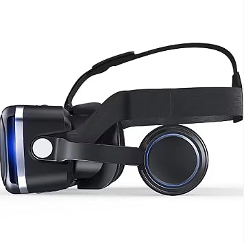 3D Virtual Reality Headset, VR Glasses, Optical Resin HD Lenses+Adjustable Interpupillary Distance within 600°, Compatible 4.7-6 Inch Phone, Easy to Wear, for Movies,TV & Video Games,Black