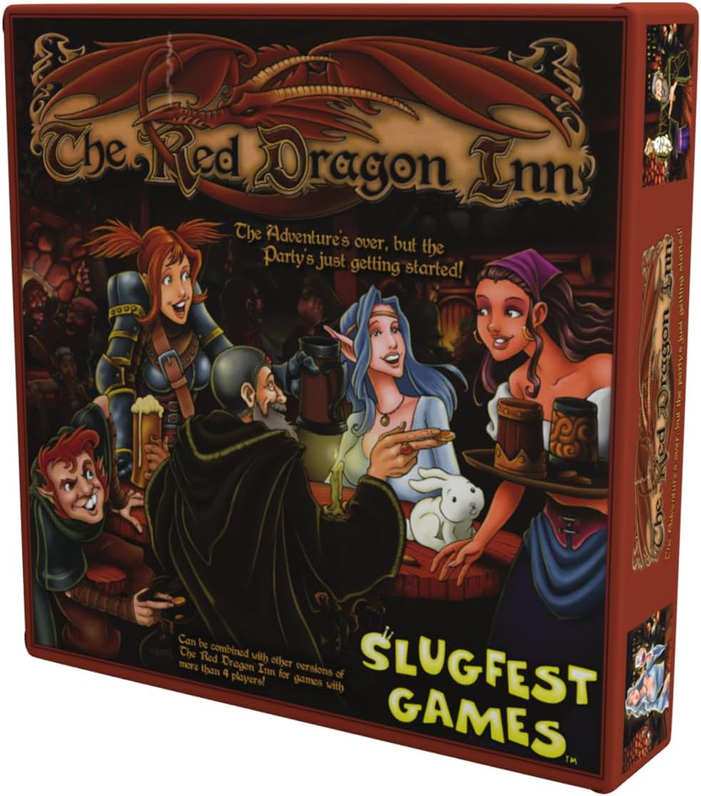 SlugFest Games The Red Dragon Inn - Strategy Card Game | 2-4 Players, Ages 13+, 30-60 Minutes - Standalone Expansion - Compatible with All Other Expansions