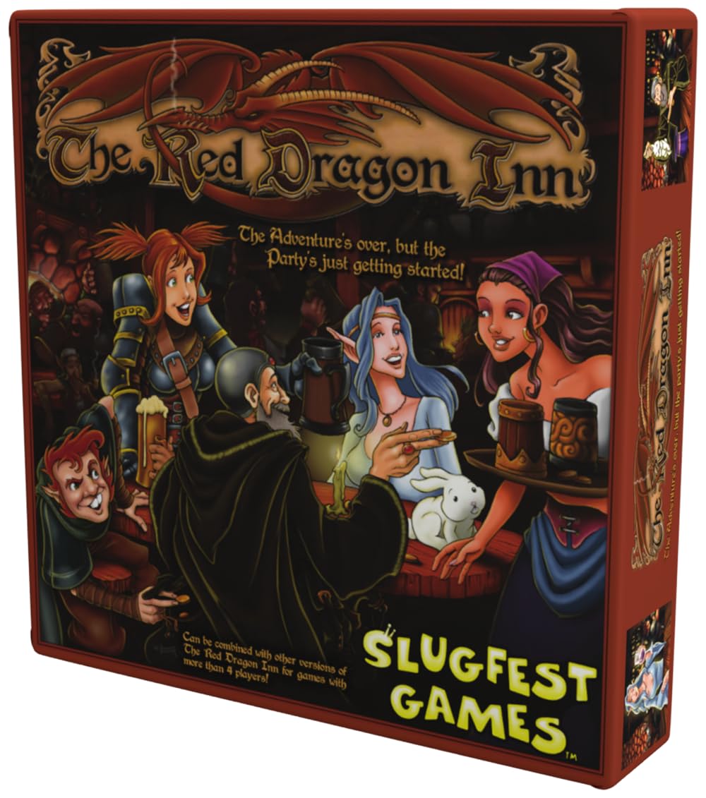 Slugfest Games The Red Dragon Inn - Strategy Card Game - 2-4 Players, Ages 13+, 30-60 Minutes - Standalone Expansion - Compatible with All Other Expansions