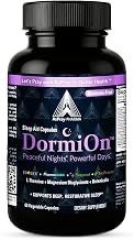 DormiOn™ Melatonin-Free Natural Sleep Aid for Adults – 10-in-1 Stress Relief, Sleep & Restore with Sleeproot® Valerian, PharmaGABA®, Shoden® Ashwagandha, L-Theanine & Magnesium – Non-Groggy – 60 Caps