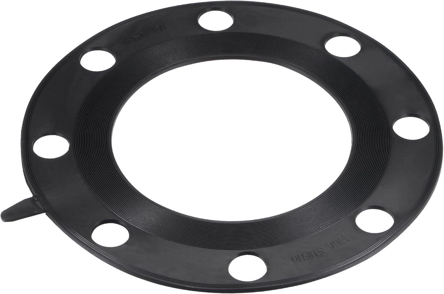 MECCANIXITY Rubber Flange Gasket Full Face for 6 Inch DN150 Pipe 8 Bolt Holes Black Flat Washer